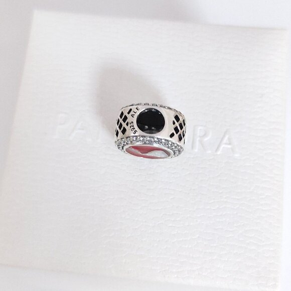 Pandora KISSES Chocolate Red Bead Charm Bracelet Pendant S925 Silver with box - Picture 5 of 7